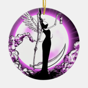 Angel of Death Ceramic Ornament