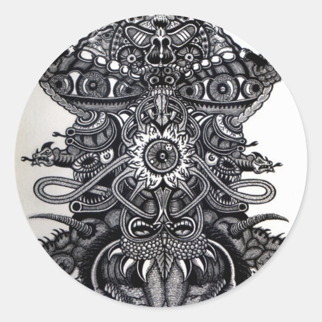 Angel of Death  Classic Round Sticker (Front)