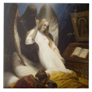 Angel of Death (Going to Heaven) (Horace Vernet) Tile