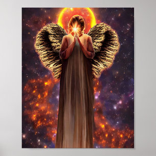 Angel Of Love And light Original Art Poster