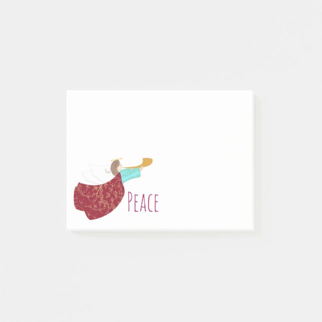 Angel of Peace 4x3 Post ir Note (Front)