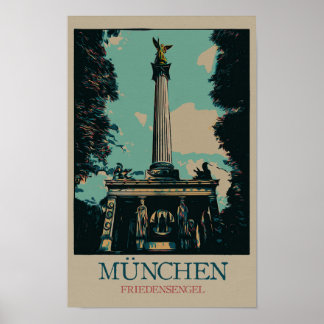 Angel of Peace monument, Munich, Germany Poster