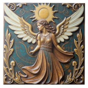 Angel of the Autumn Sun Tile
