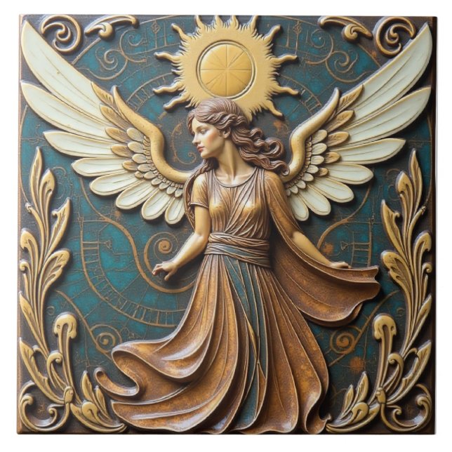 Angel of the Autumn Sun Tile (Front)