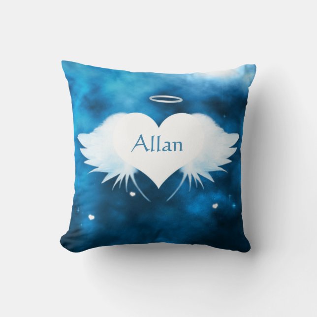 Angel of the Heart Polyester Throw Pillow 16 x 16 (Front)