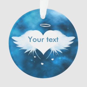 Angel of the Heart Round Acrylic Ornament