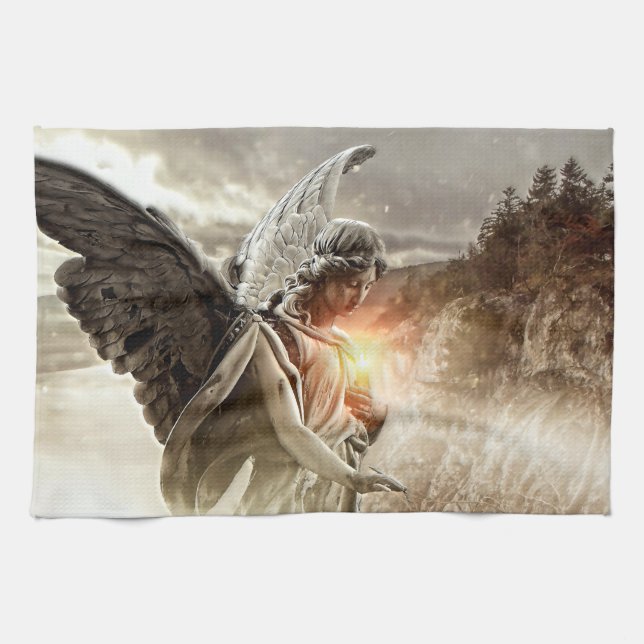 Angel of the Misfortunate Kitchen Towel (Horizontal)