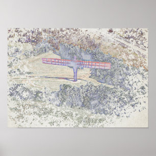 Angel of the North Artistic Impression Poster