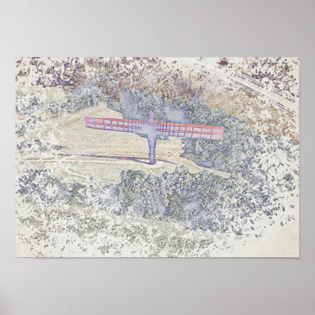 Angel of the North Artistic Impression Poster (Front)