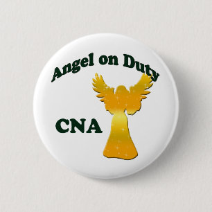 Angel on Duty 2 Inch Round Button