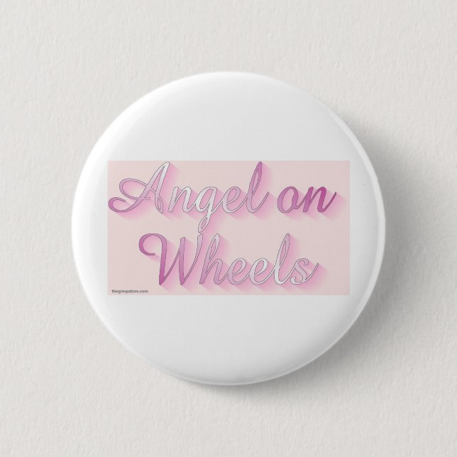 angel_on_wheels 2 inch round button (Front)
