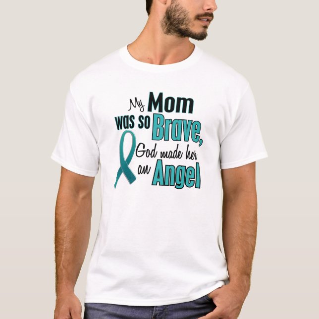 Angel Ovarian / Cervical Cancer T-Shirt (Front)