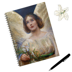 Angel paradisiaque Vintage + Carnet Lys blancs