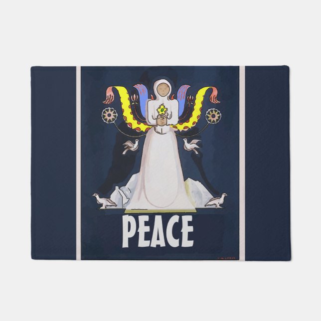 Angel, PEACE Personalize Floor Mat (Front)