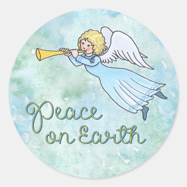 Angel Peace Sticker (Devant)