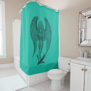 Angel , Pencil Art , green black design
