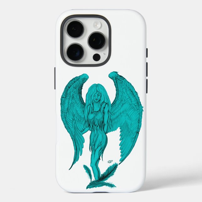 Angel , Pencil Drawing Case-Mate iPhone Case (Back)