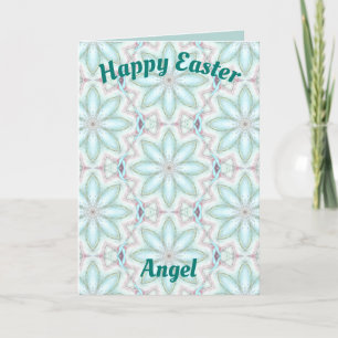ANGEL ~ Personalised Easter card pattern