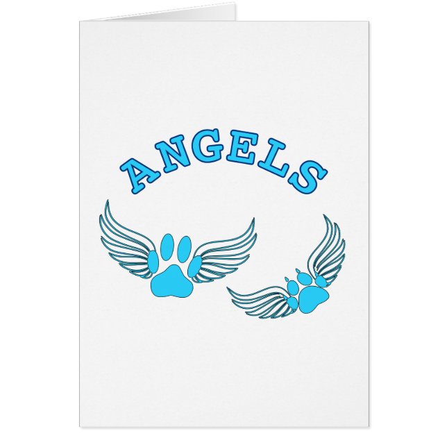 Angel Pet Paws In Blue (Front)