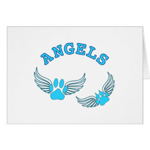 Angel Pet Paws In Blue