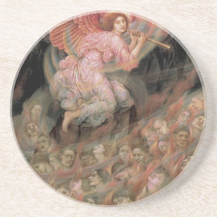 Angel Piping to Souls in Hell by Evelyn De Morgan Coaster