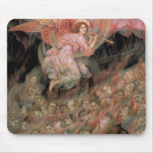 Angel Piping to Souls in Hell by Evelyn De Morgan Mouse Pad