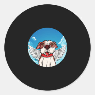Angel Pitbull Stafford Bully Bulldog Classic Round Sticker