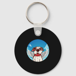 Angel Pitbull Stafford Bully Bulldog Keychain