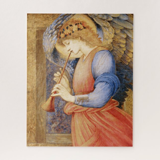 Angel Playing a Flageolet (by Edward Burne-Jones) Jigsaw Puzzle (Vertical)