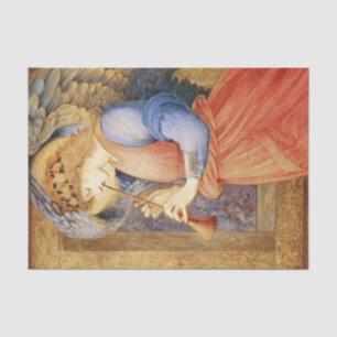 Angel Playing a Flageolet (by Edward Burne-Jones) Tissue Paper