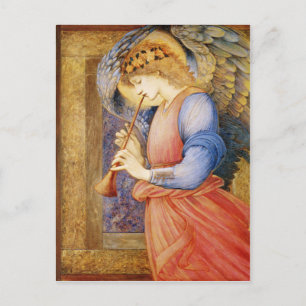 Angel Playing a Flageolet - Edward Burne-Jones Postcard