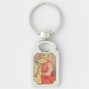 Angel Playing a Flageolet Keychain