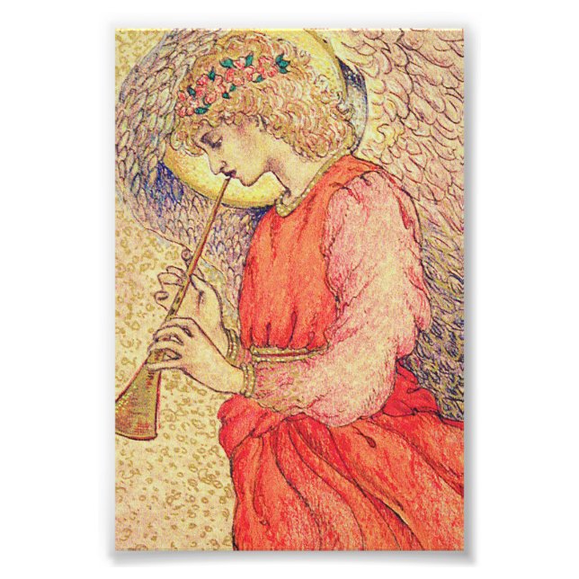 Angel Playing a Flageolet Photo Print (Front)