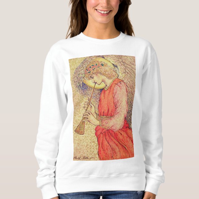 Angel Playing a Flageolet Sweatshirt (Front)