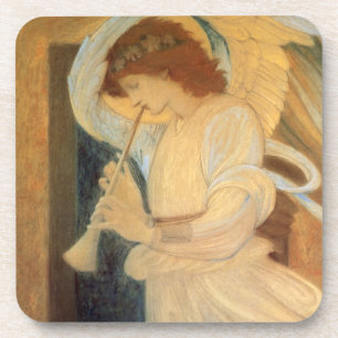 Angel Playing Flageolet By Burne Jones Coaster
