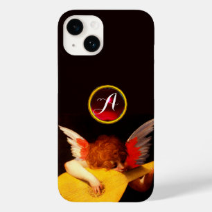 ANGEL PLAYING LUTE Music Making Cherub Monogram Case-Mate iPhone 14 Case