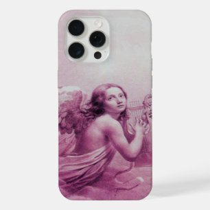 ANGEL PLAYING LYRA OVER THE CLOUDS pink iPhone 15 Pro Max Case