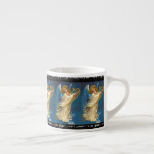Angel Playing Music On A Harp Espresso Cup
