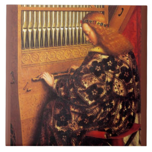 ANGEL PLAYING ORGAN ,Christmas Music Tile