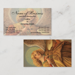 Angel Playing the Violin by Melozzo da Forlì Business Card