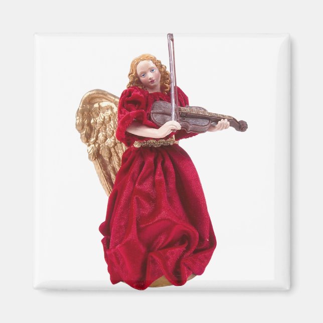 Angel Playing Violin Magnet (Front)