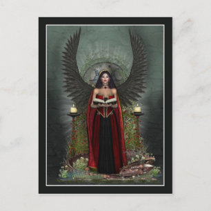 Angel Postcard - Dark Angel Protector