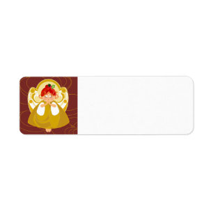 Angel Praying Return Address Label