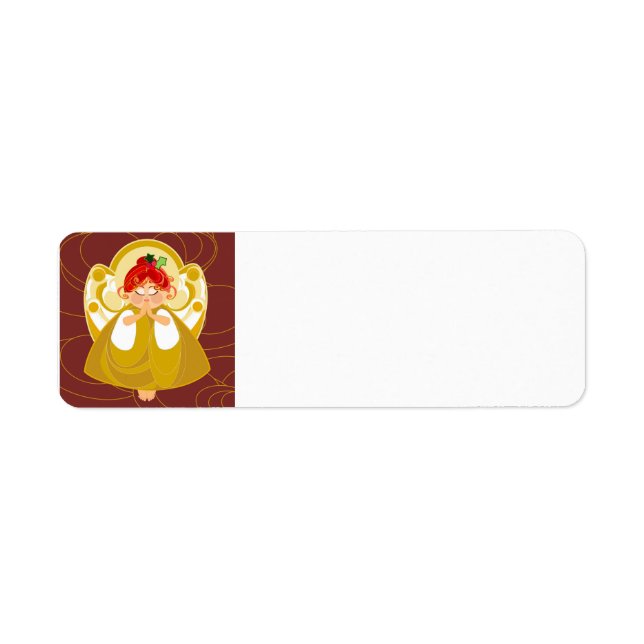 Angel Praying Return Address Label (Front)