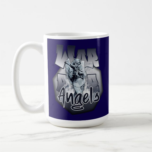 Angel Print - Warrior Angels - Coffee Mug (Left)