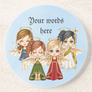 Angel Quartet Pixel Art Coaster
