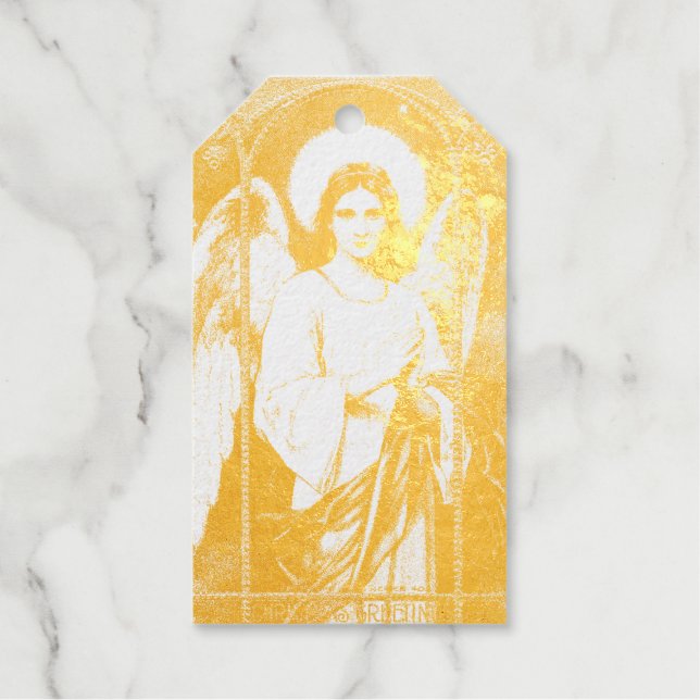 ANGEL REAL Foil Gift Tag (Front)