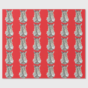 Angel Red Wrapping Paper