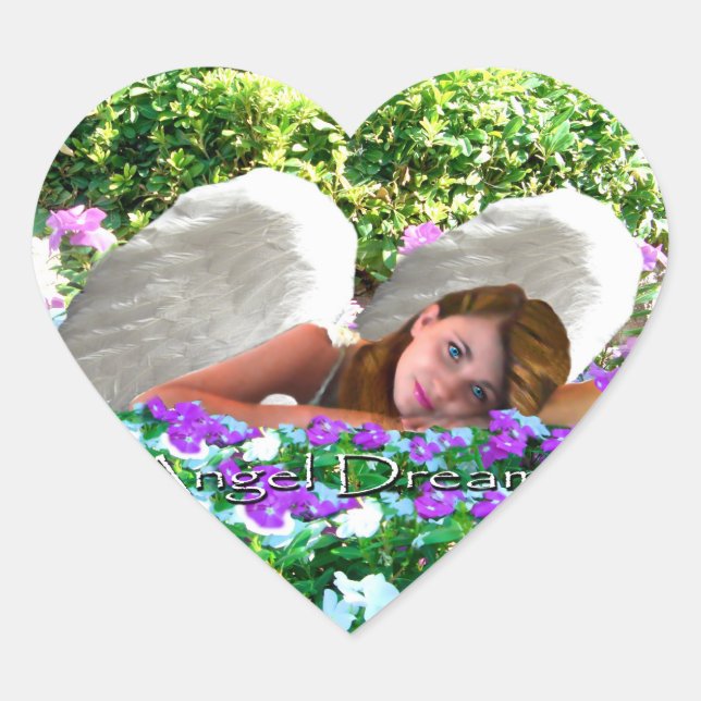 ANGEL RÊVES JARDIN DES RÊVES COEUR STICKERS (Devant)