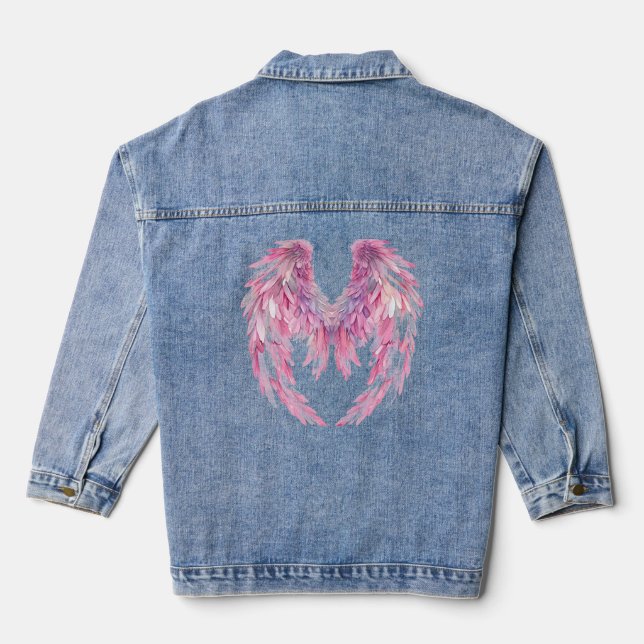 Angel rose ailes Denim Jean Jacket (Verso)